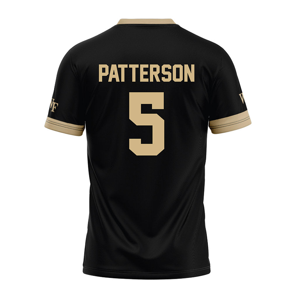 Wake Forest - NCAA Football : Davaughn Patterson - Black Football Jersey-1