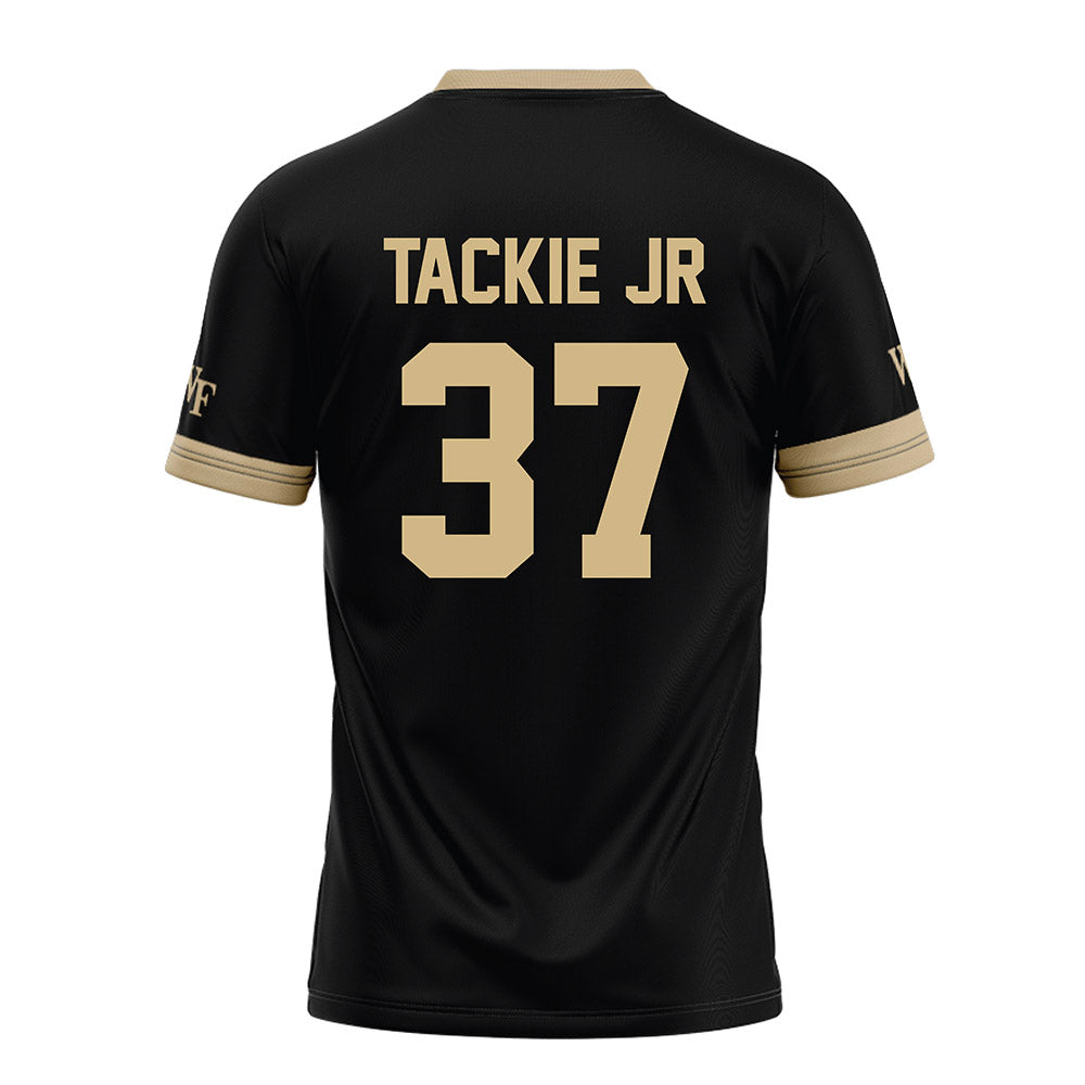 Wake Forest - NCAA Football : William Tackie Jr - Black Football Jersey