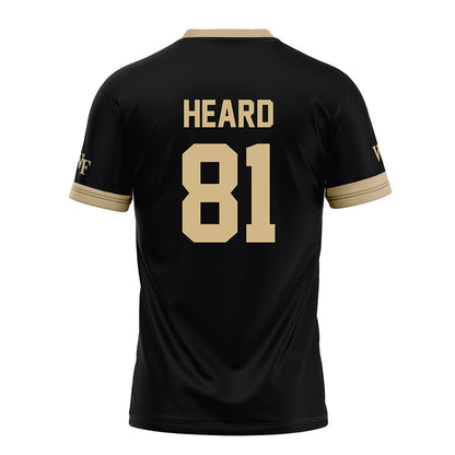 Wake Forest - NCAA Football : Miles Heard - Black Football Jersey