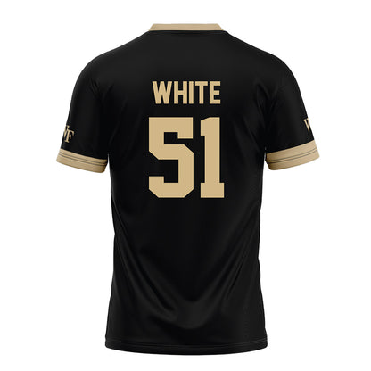 Wake Forest - NCAA Football : Luke White - Black Football Jersey