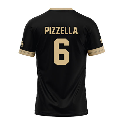 Wake Forest - NCAA Football : Steele Pizzella - Black Football Jersey-1