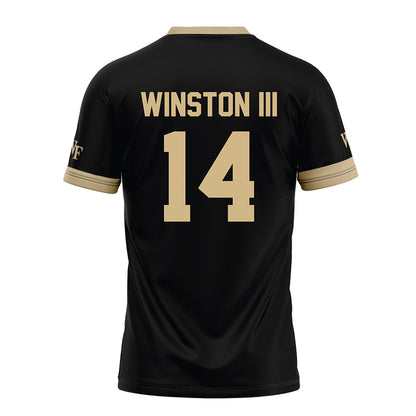 Wake Forest - NCAA Football : Braxton Winston III - Black Football Jersey-1
