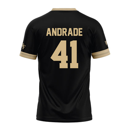 Wake Forest - NCAA Football : Mason Andrade - Black Football Jersey-1