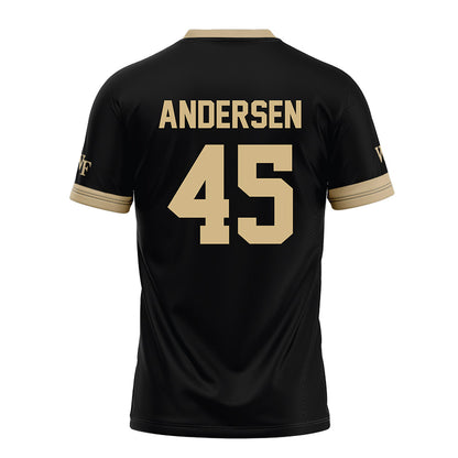 Wake Forest - NCAA Football : Nick Andersen - Black Football Jersey