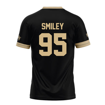 Wake Forest - NCAA Football : Brandon Smiley - Black Football Jersey-1