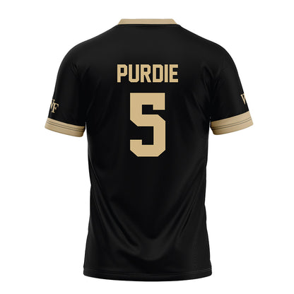 Wake Forest - NCAA Football : Deshawn Purdie - Black Football Jersey-1
