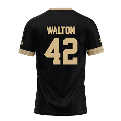 Wake Forest - NCAA Football : Tyler Walton - Black Football Jersey