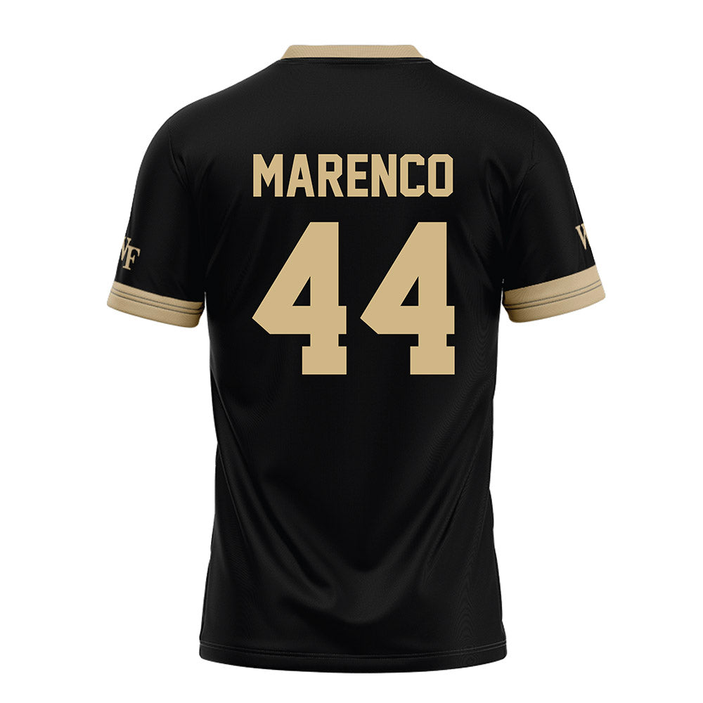 Wake Forest - NCAA Football : Alec Marenco - Black Football Jersey-1
