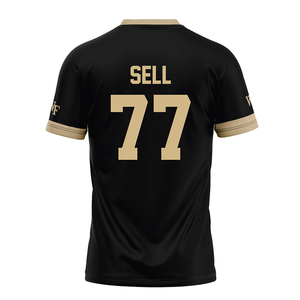 Wake Forest - NCAA Football : George Sell - Black Football Jersey