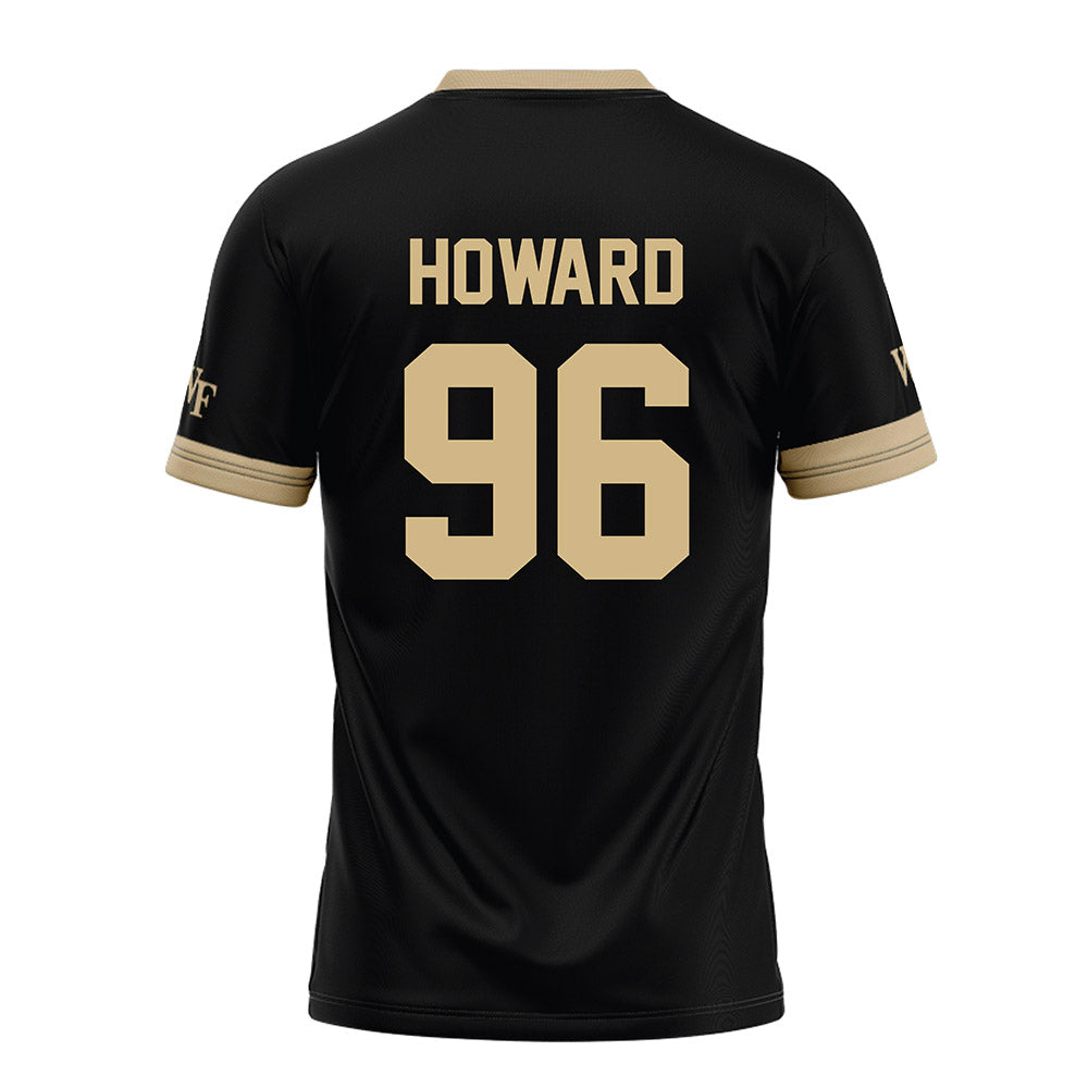 Wake Forest - NCAA Football : kendal howard - Black Football Jersey