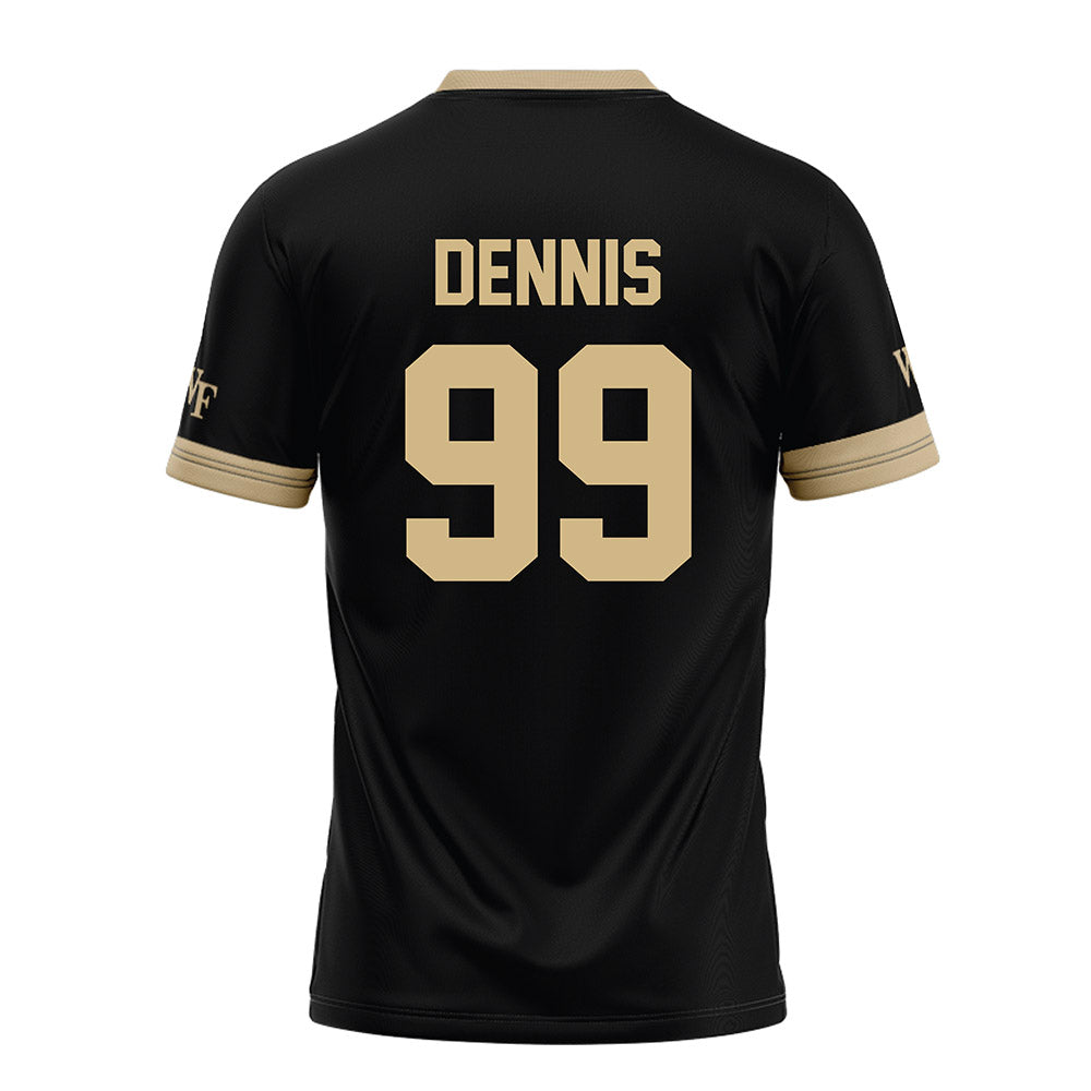 Wake Forest - NCAA Football : Matthew Dennis - Black Football Jersey