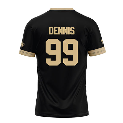 Wake Forest - NCAA Football : Matthew Dennis - Black Football Jersey