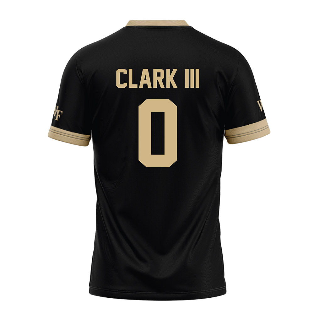 Wake Forest - NCAA Football : Ty Clark III - Black Football Jersey-1