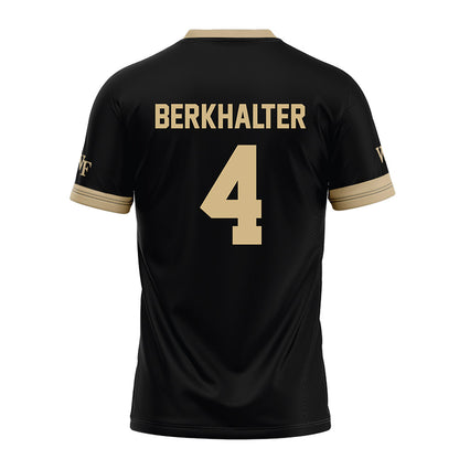 Wake Forest - NCAA Football : Sterling Berkhalter - Black Football Jersey-1