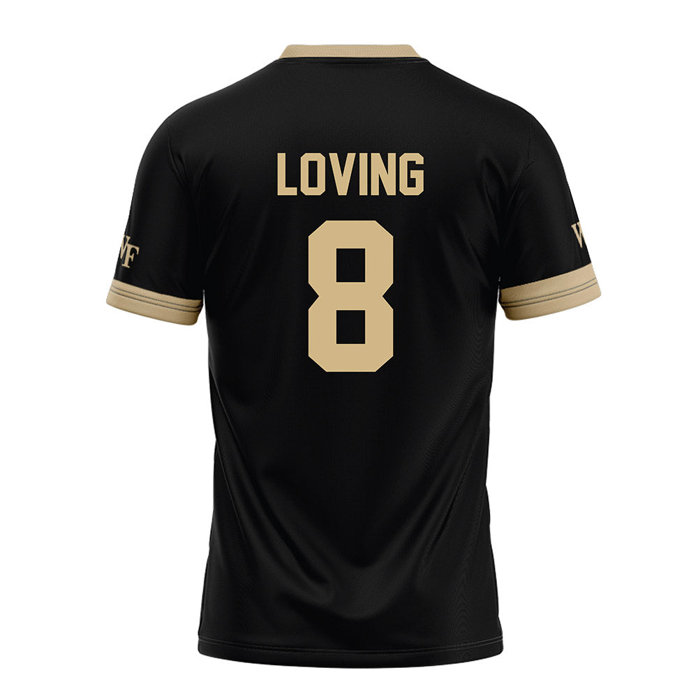 Wake Forest - NCAA Football : Jayden Loving - Black Football Jersey-1