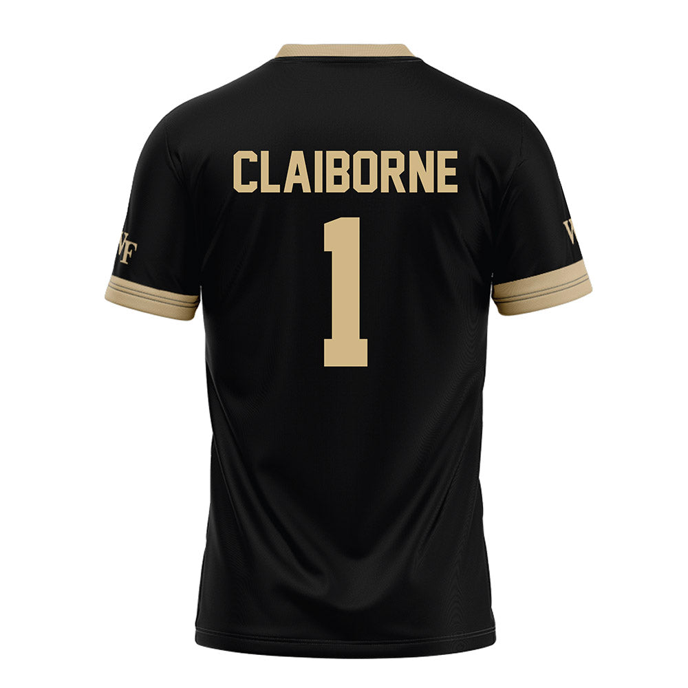 Wake Forest - NCAA Football : Demond Claiborne - Black Football Jersey