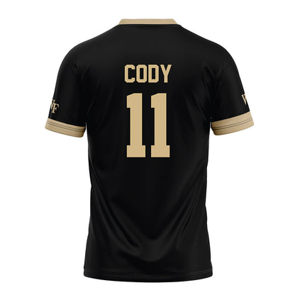 Wake Forest - NCAA Football : Justin Cody - Black Football Jersey