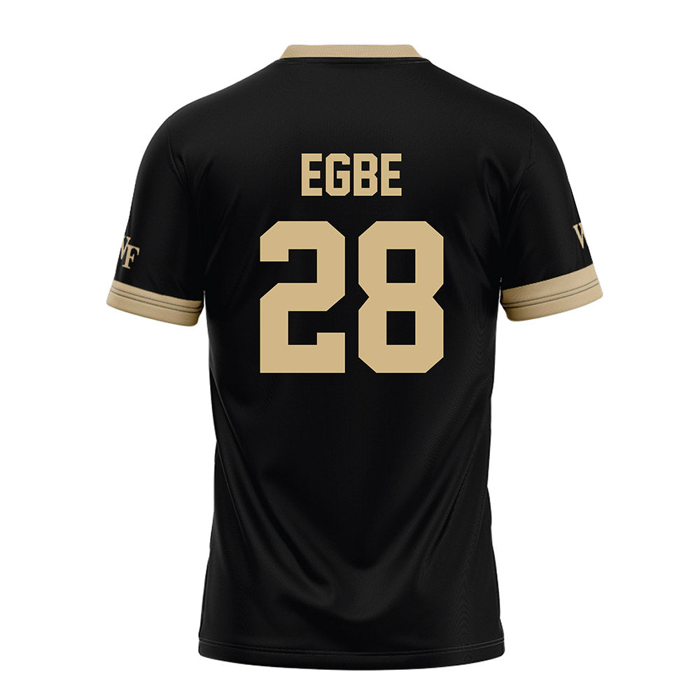 Wake Forest - NCAA Football : David Egbe - Black Football Jersey