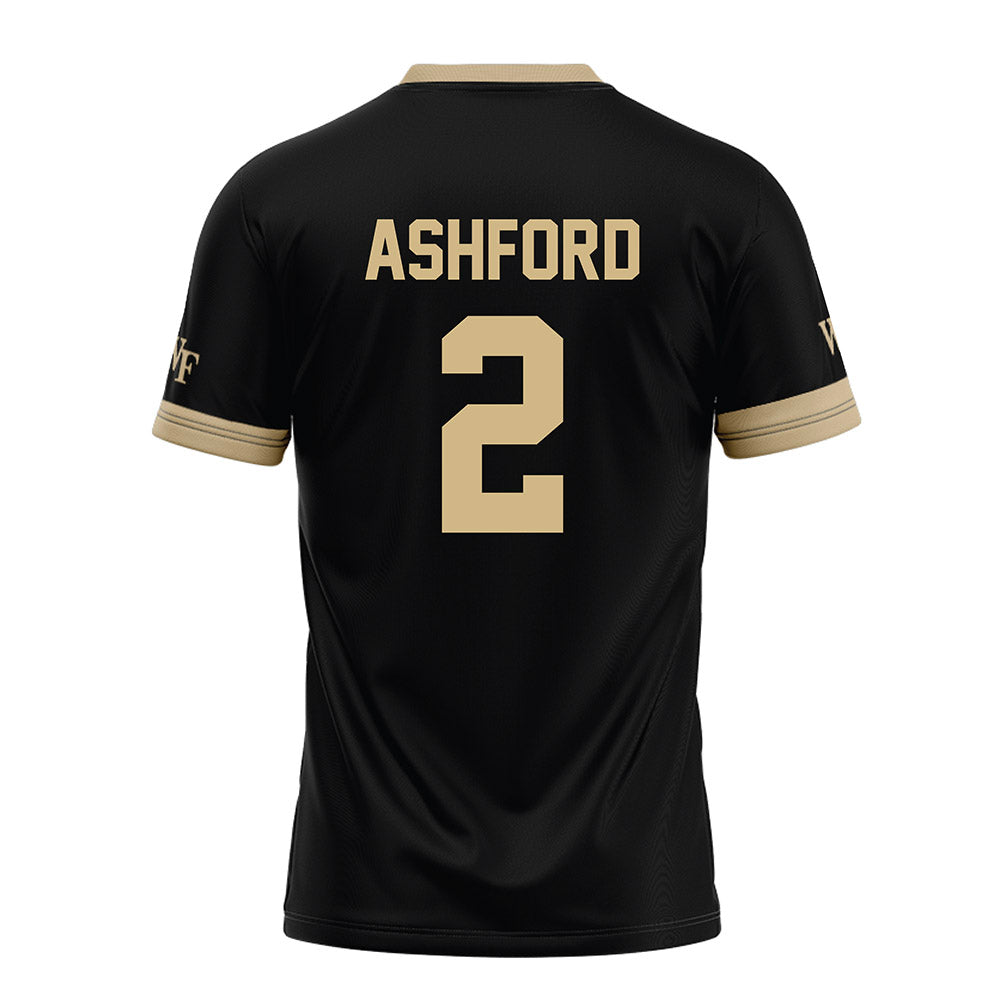 Wake Forest - NCAA Football : Robby Ashford - Black Football Jersey-1