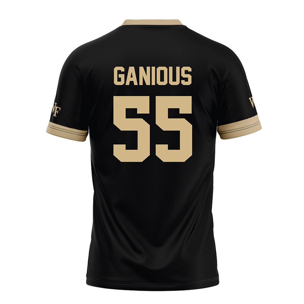 Wake Forest - NCAA Football : Bryce Ganious - Black Football Jersey