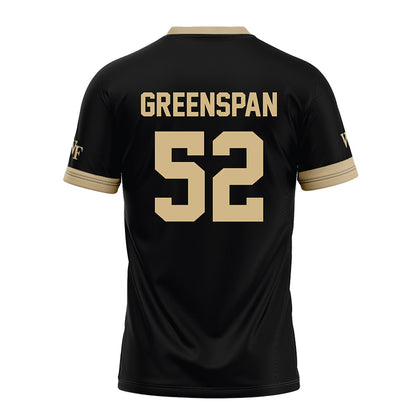 Wake Forest - NCAA Football : Sam Greenspan - Black Football Jersey