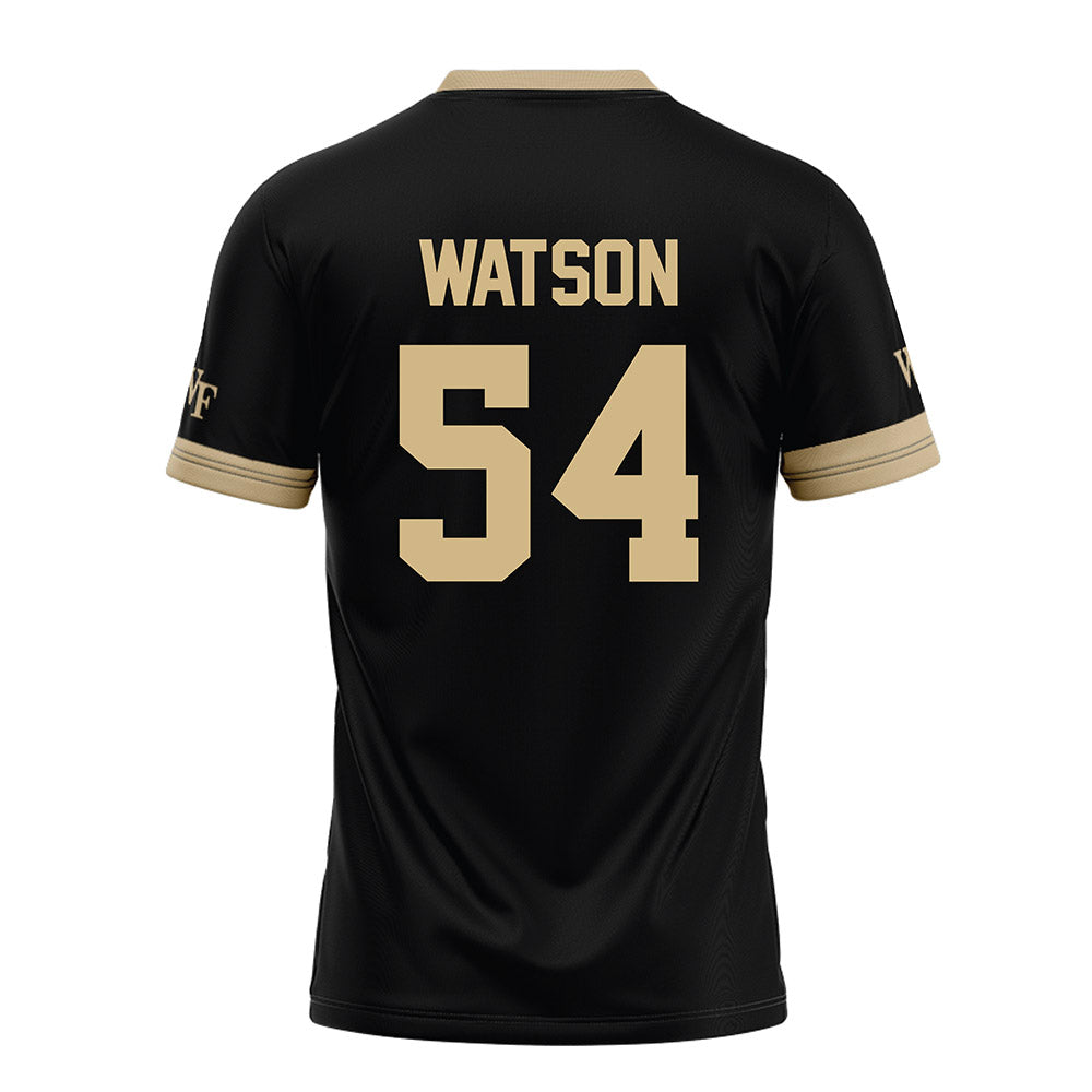 Wake Forest - NCAA Football : Khyler Watson - Black Football Jersey