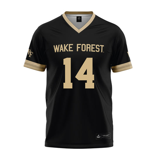 Wake Forest - NCAA Football : Tyler Mizzell - Black Football Jersey