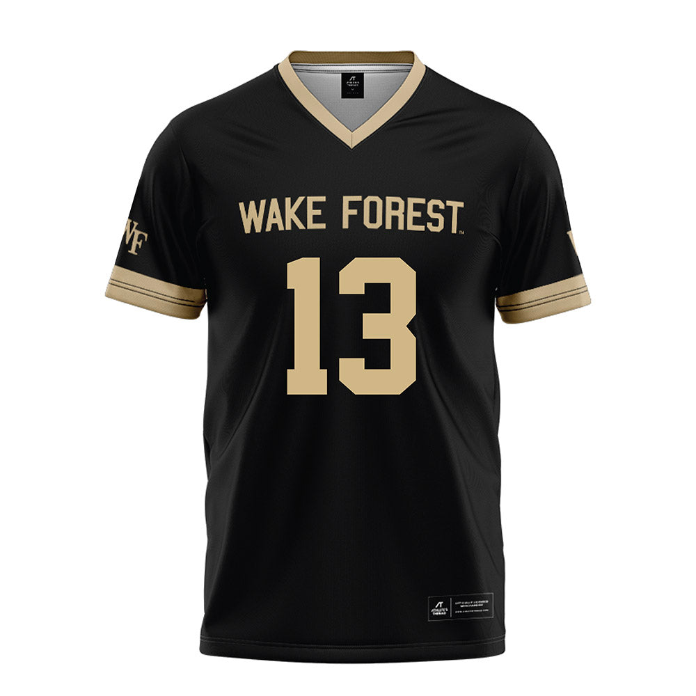 Wake Forest - NCAA Football : Davaughn Patterson - Black Football Jersey