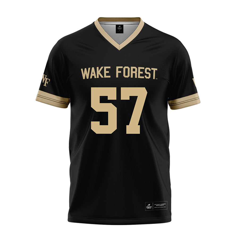 Wake Forest - NCAA Football : William Moy - Black Football Jersey