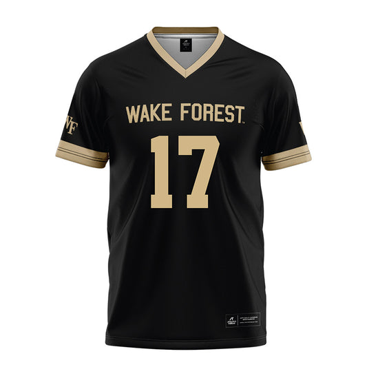 Wake Forest - NCAA Football : Billy Johnson - Black Football Jersey-0