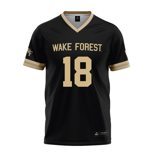 Wake Forest - NCAA Football : Elijah Reid - Black Football Jersey-0