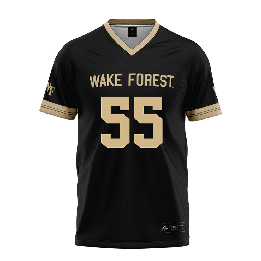 Wake Forest - NCAA Football : Bryce Ganious - Black Football Jersey