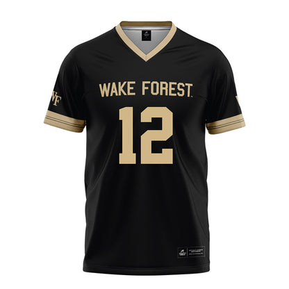 Wake Forest - NCAA Football : Jaxon Mull - Black Football Jersey