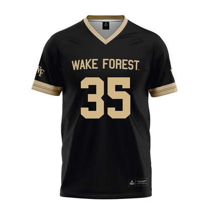 Wake Forest - NCAA Football : Koredell Bartley - Black Football Jersey-0