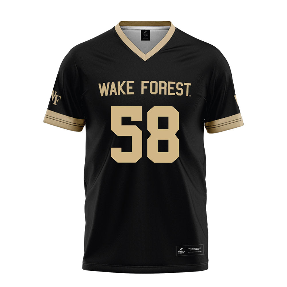 Wake Forest - NCAA Football : Matthew Lusardi - Black Football Jersey