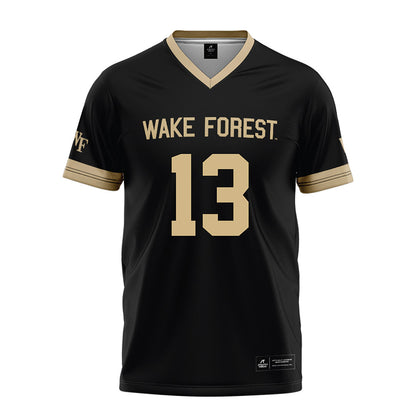 Wake Forest - NCAA Football : Nick Rubino - Black Football Jersey