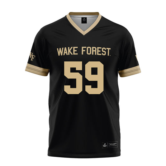 Wake Forest - NCAA Football : Brandon Hoyle - Black Football Jersey-0
