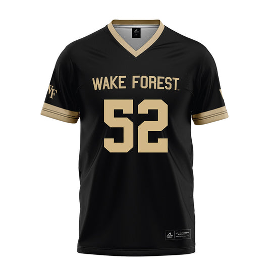 Wake Forest - NCAA Football : Sam Greenspan - Black Football Jersey