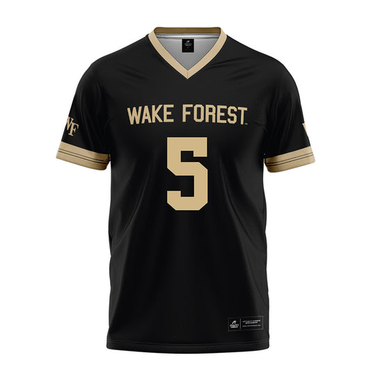 Wake Forest - NCAA Football : Deshawn Purdie - Black Football Jersey-0