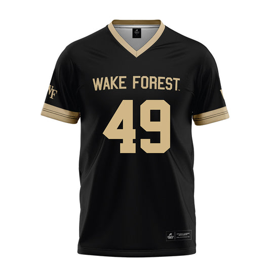 Wake Forest - NCAA Football : Eli Gilmour - Black Football Jersey-0