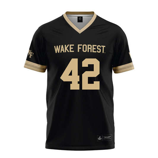 Wake Forest - NCAA Football : Tyler Walton - Black Football Jersey