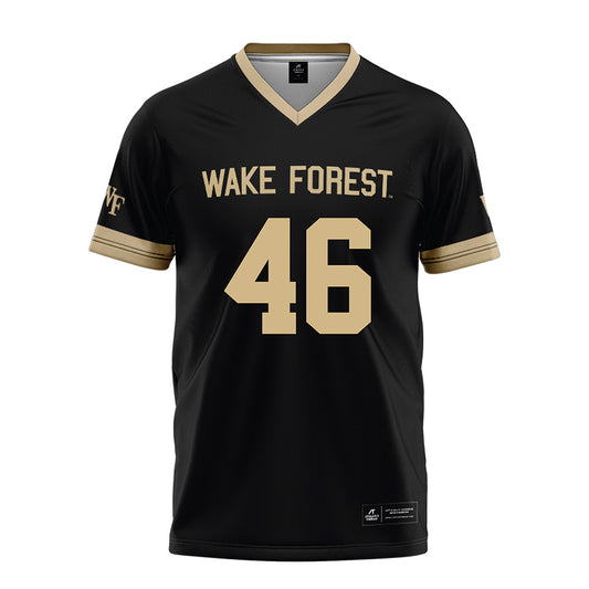 Wake Forest - NCAA Football : Kevin Check - Black Football Jersey