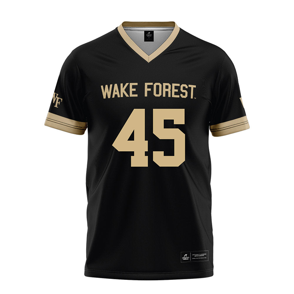 Wake Forest - NCAA Football : Nick Andersen - Black Football Jersey