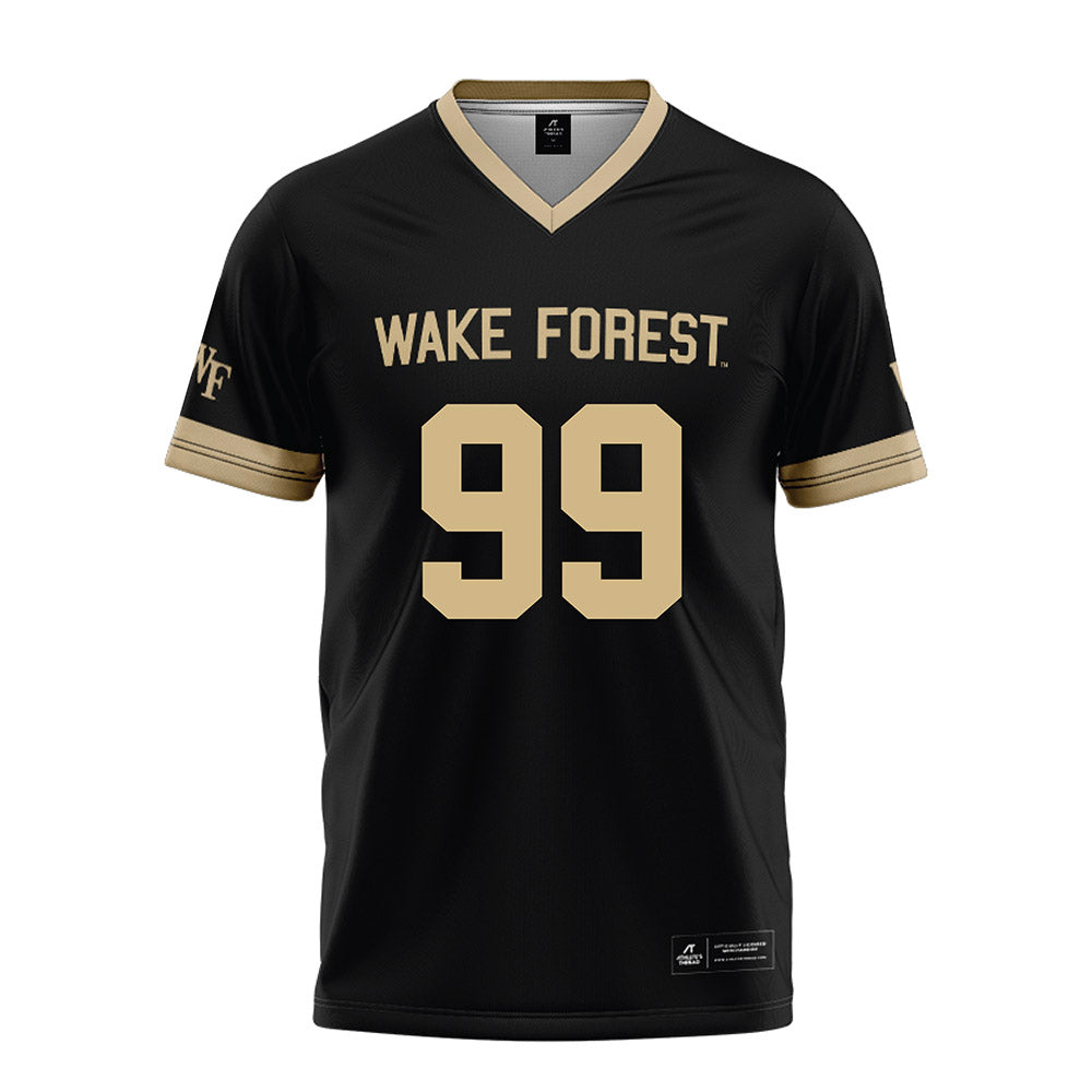 Wake Forest - NCAA Football : Mateen Ibirogba - Black Football Jersey