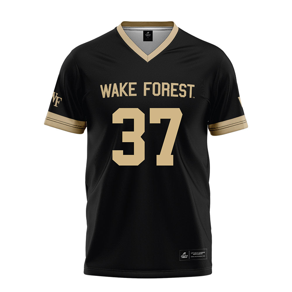 Wake Forest - NCAA Football : Owen Pisa - Black Football Jersey