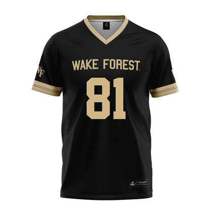 Wake Forest - NCAA Football : Miles Heard - Black Football Jersey