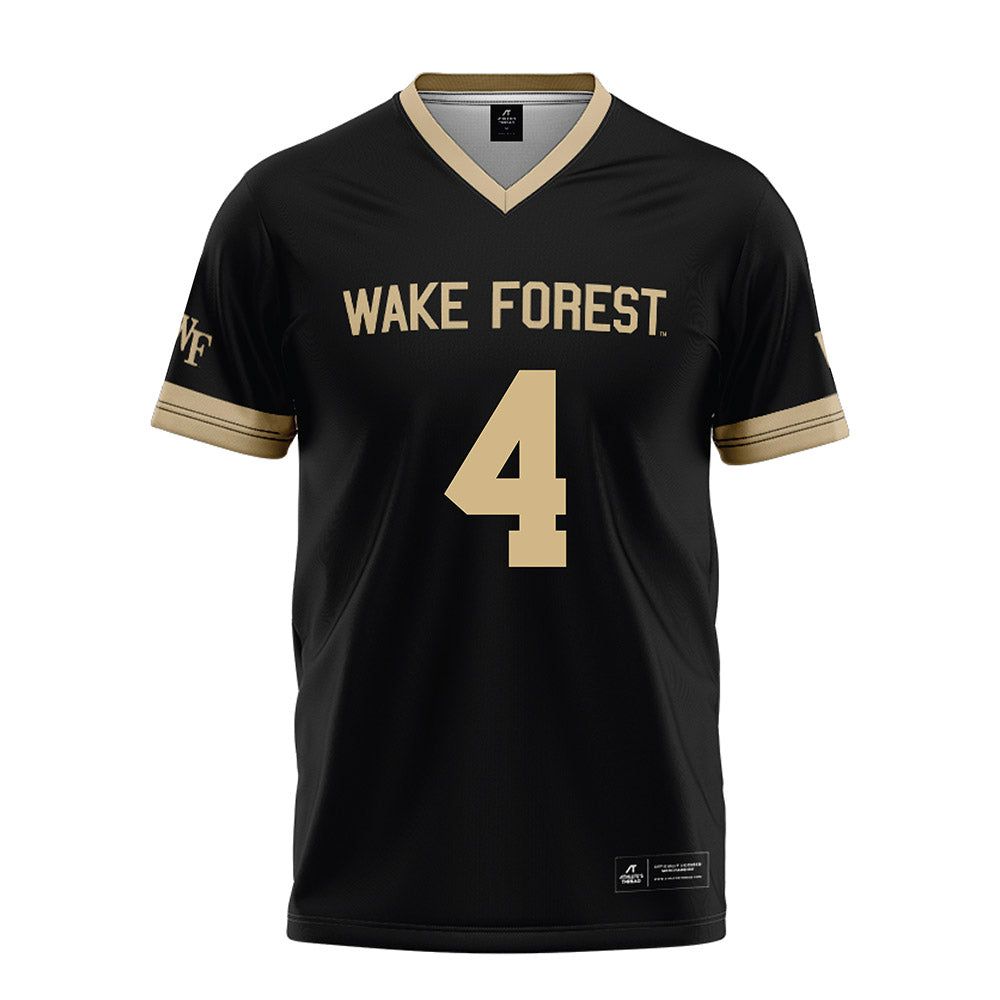 Wake Forest - NCAA Football : Sterling Berkhalter - Black Football Jersey-0