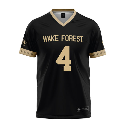 Wake Forest - NCAA Football : Sterling Berkhalter - Black Football Jersey-0