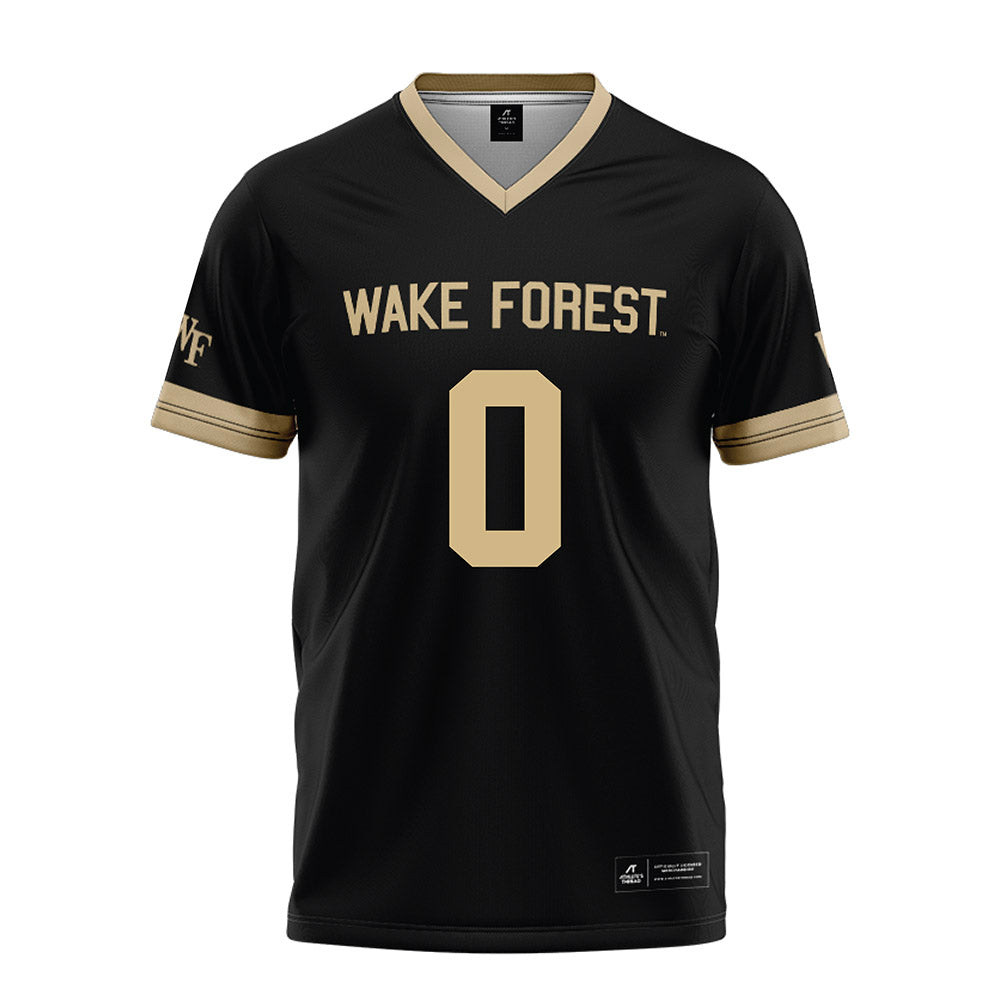 Wake Forest - NCAA Football : Ty Clark III - Black Football Jersey-0