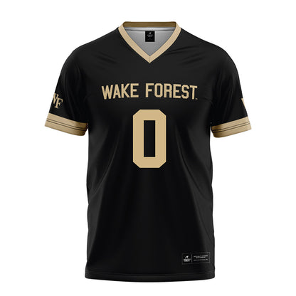 Wake Forest - NCAA Football : Ty Clark III - Black Football Jersey-0